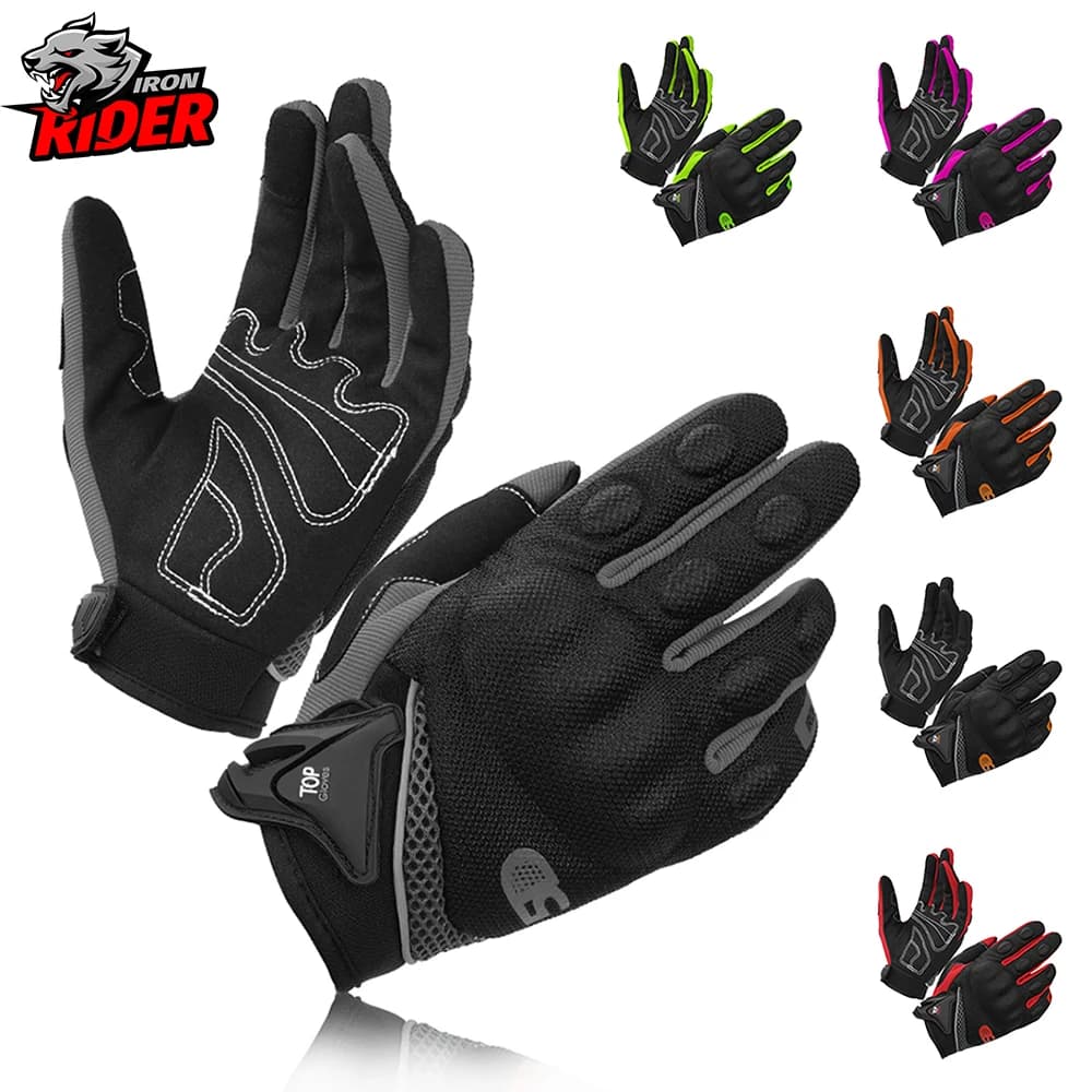Men's Motorcycle Gloves Anti Fall Touch Screen Gloves Off-road Motorcycle Racing Full Finger Gloves All Season Universal