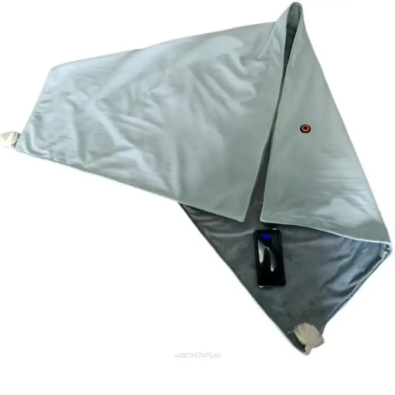 X5XA Coperta elettrica 99x81 Scialle Coperta calda riscaldata con 3 livelli riscaldamento Coperta riscaldante confortevole