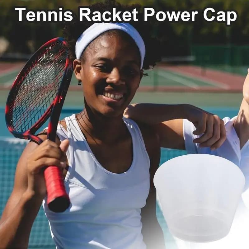 Smorzatore di vibrazioni da tennis Ammortizzatore di vibrazioni in silicone leggero portatile per racchetta da tennis Power Hat per assorbimento degli urti