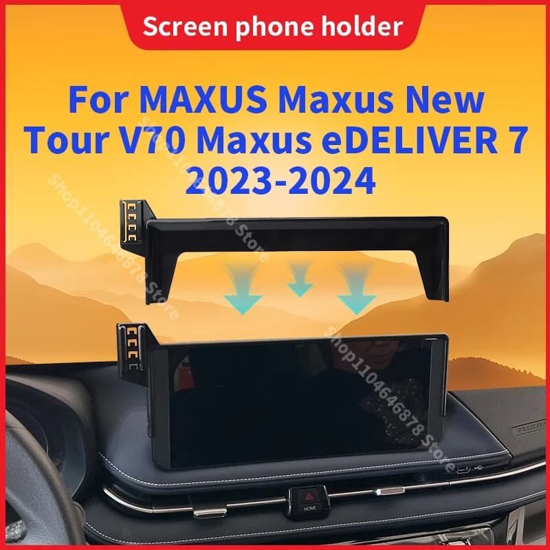 Supporto per cellulare per Maxus New Tour V70 Maxus eDELIVER 7 2023-2024, supporto per telefono da auto con ricarica wireless, accessori.