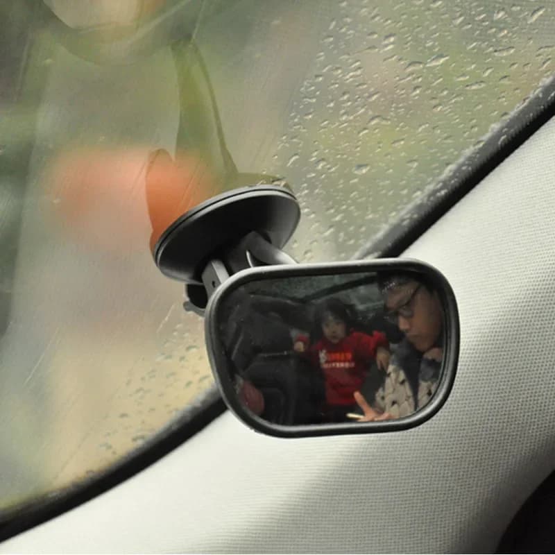 Specchietto Retrovisore per Auto Antiurto - Monitor per Sedile Posteriore Infrangibile con Antiabbagliamento, Specchio Convesso Universale per la Sicurezza del Seggiolino Auto per Bambini