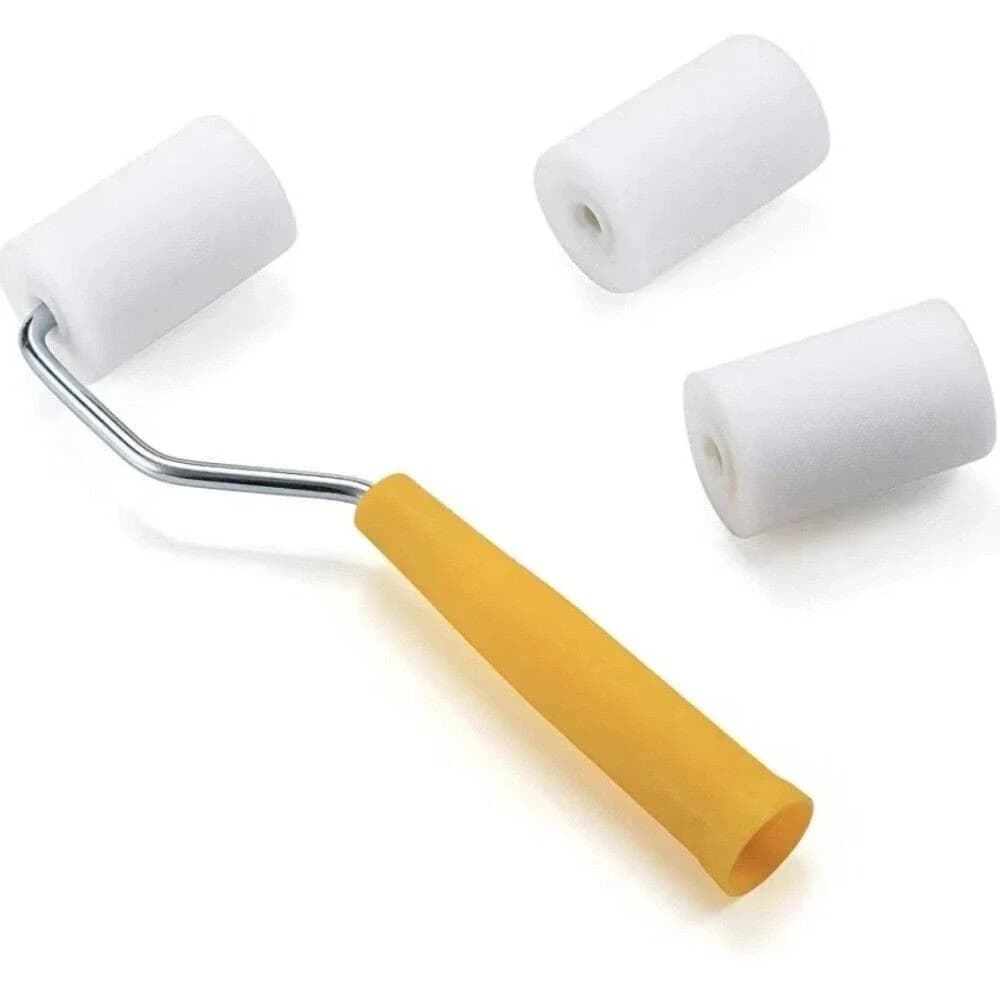 8 pcs with paint tray paint roller 2 inch foam small roller cabinets durable accessories for motorhome paint roller for cabinets