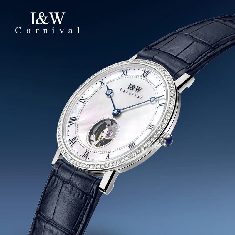 CARNEVALE Orologio meccanico da polso per uomo Marchio di lusso Movimento MIYOTA Tourbillon Orologio automatico Impermeabile Reloj Hombre