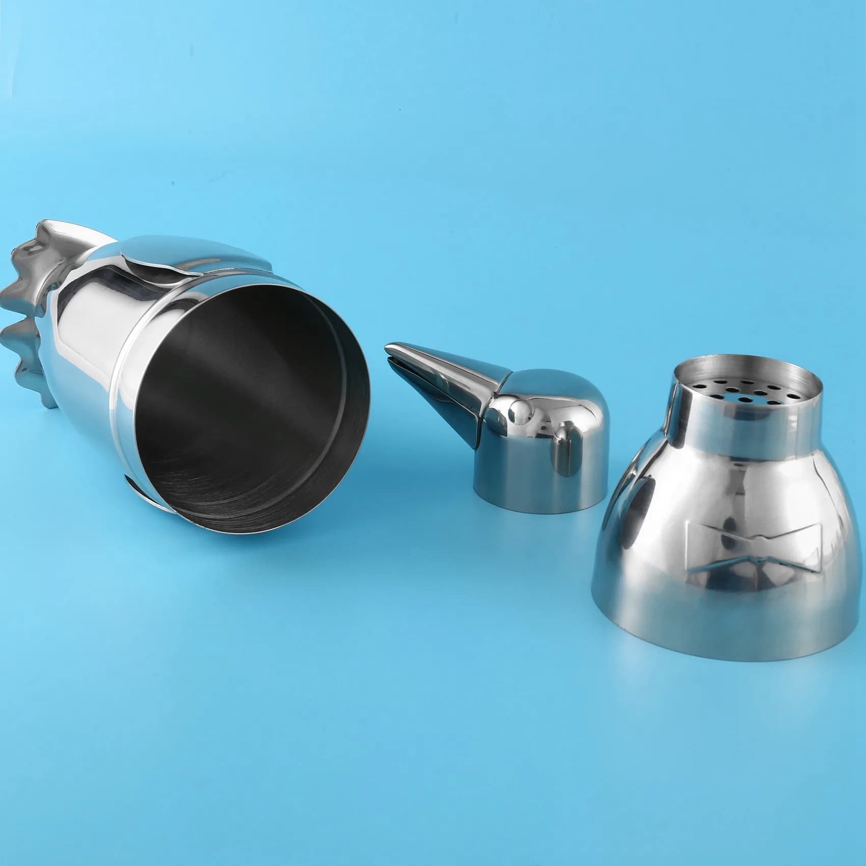 VEHO-4X Shaker per Cocktail da 500ml, Creativo Shaker a Forma di Pinguino in Acciaio Inox, Miscelatore per Bevande da Bar, Bottiglia per Vino