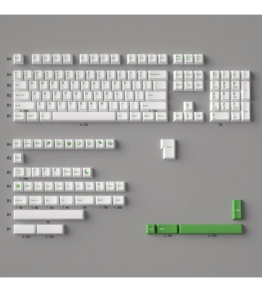 148-Key Thickened PBT Sublimation Original Factory Highly Adaptable ATK Mechanical Keyboard Minimalist Japanese/English Keycaps