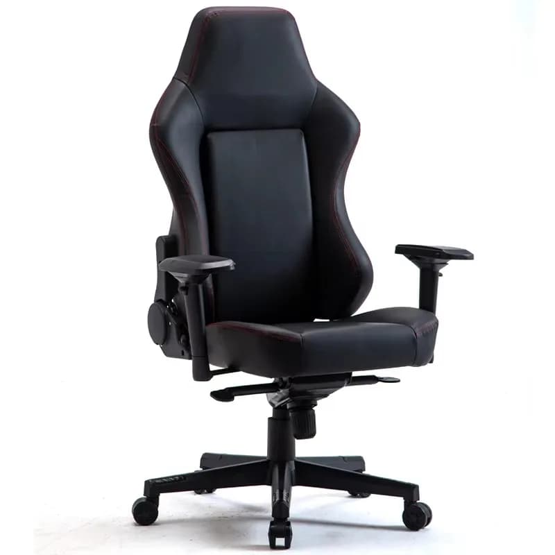 4D Armrest Frog-Style Leather Minimalist Gaming Chair with Adjustable Armrest Electric Highly Elastic Foam Sponge