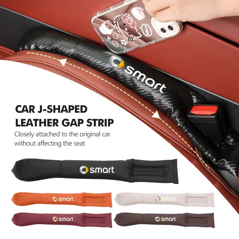 For Smart Car Styling Seat Gap Filler Side Seam Plug Leak-proof Strip Auto Storage Accessories 452 454 Roadster Coupe Crossblade
