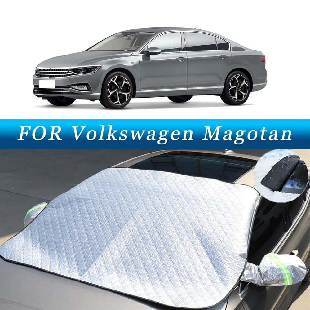 Copertura per parabrezza parasole per auto addensata ora con 5/9 magneti Protezione UV Anti neve Luce solare per Volkswagen Magotan