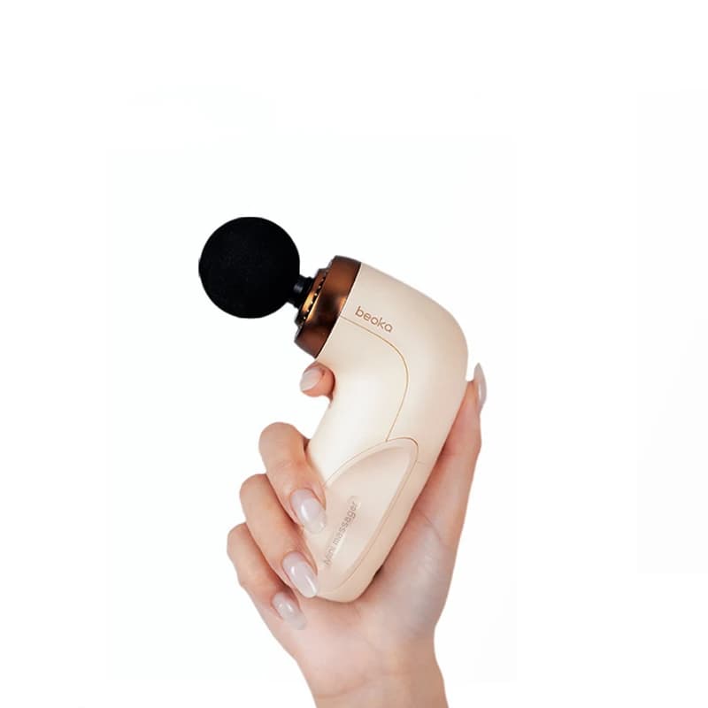 Beoka Customizable Handheld Professional Massage Gun Portable Mini Deep Tissue Relaxation Hot Stone Body Massager Arm Neck Leg