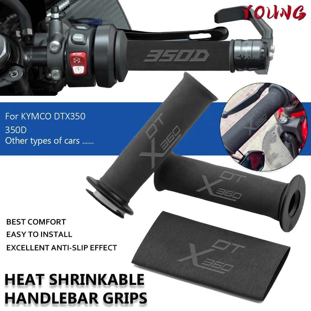 2025 Nuovo Per KYMCO DTX350 350D DTX 350 350 D Universale Del Motociclo In Gomma Termoretraibile Antiscivolo Grip Guanto