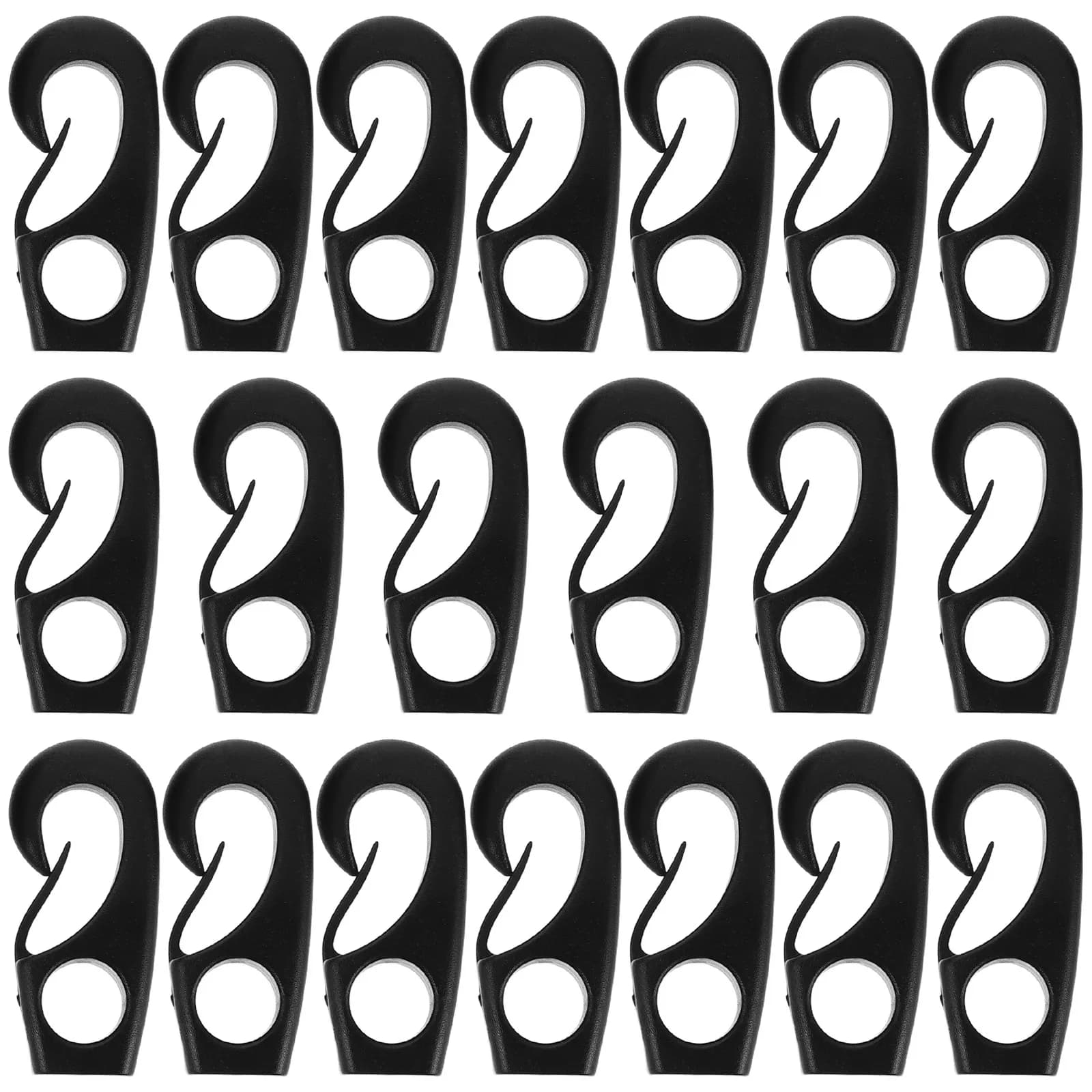20 Pezzi Clip per Pagaia da Kayak in Plastica Robusta, Accessorio per Paddle Board, Supporto per Pagaia da Canoa, Attrezzatura per Kayak e Ancoraggio Imbarcazioni