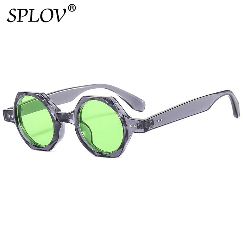 New Fashion Polygon Square Occhiali da sole Donna Candy Color Lenti rotonde Occhiali Shades UV400 Occhiali da sole da uomo Occhiali da guida freddi