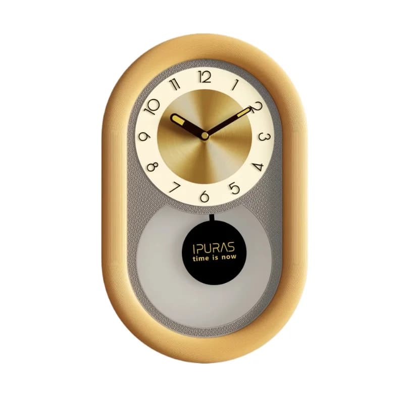 Three-dimensional wabi-sabi wind retro literary swing creative clock living room clock wall home