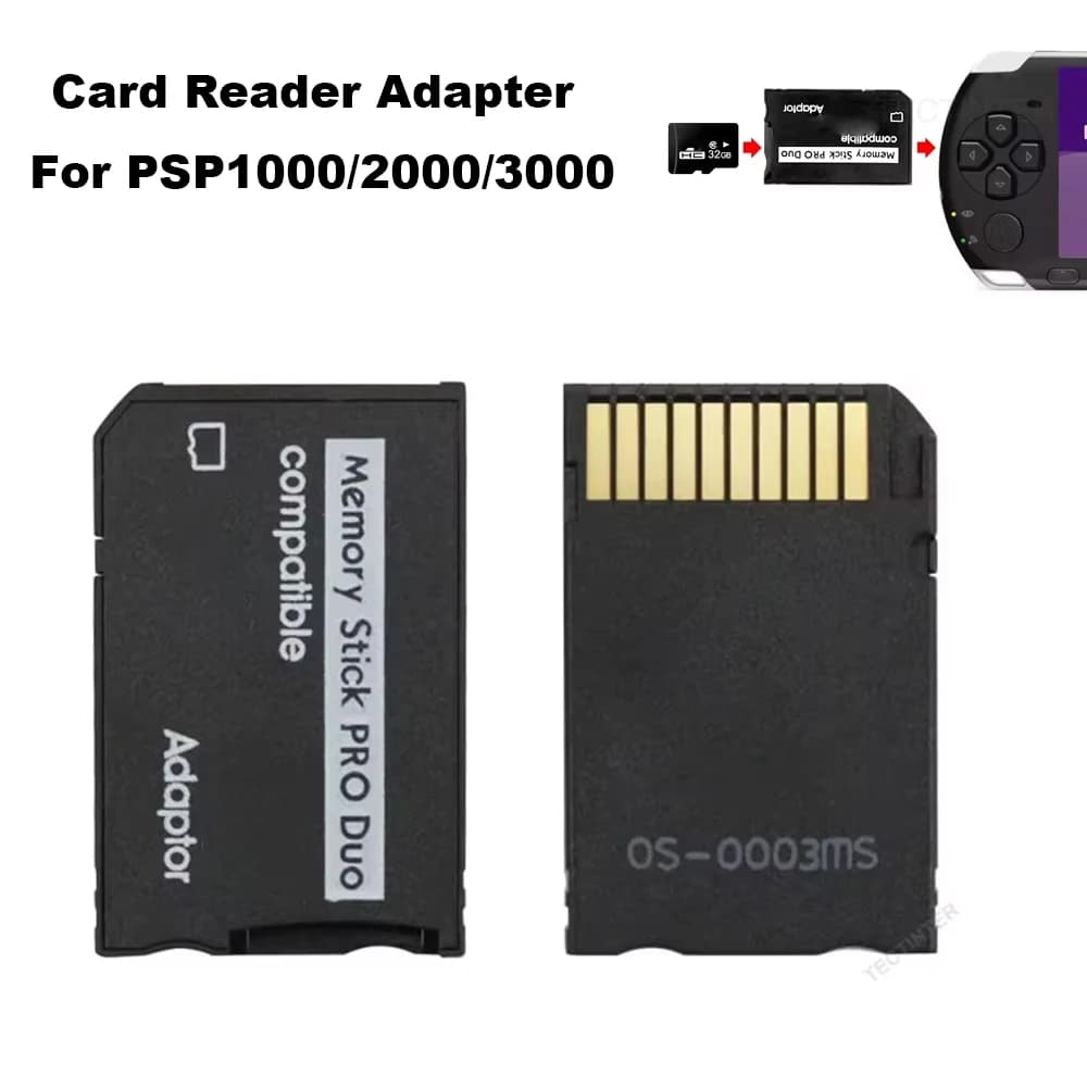 Adattatore per lettore di schede SD Mini Memory Stick Pro Duo per console di gioco serie PSP, convertitore da TF a MS per accessori per fotocamere/Handycam