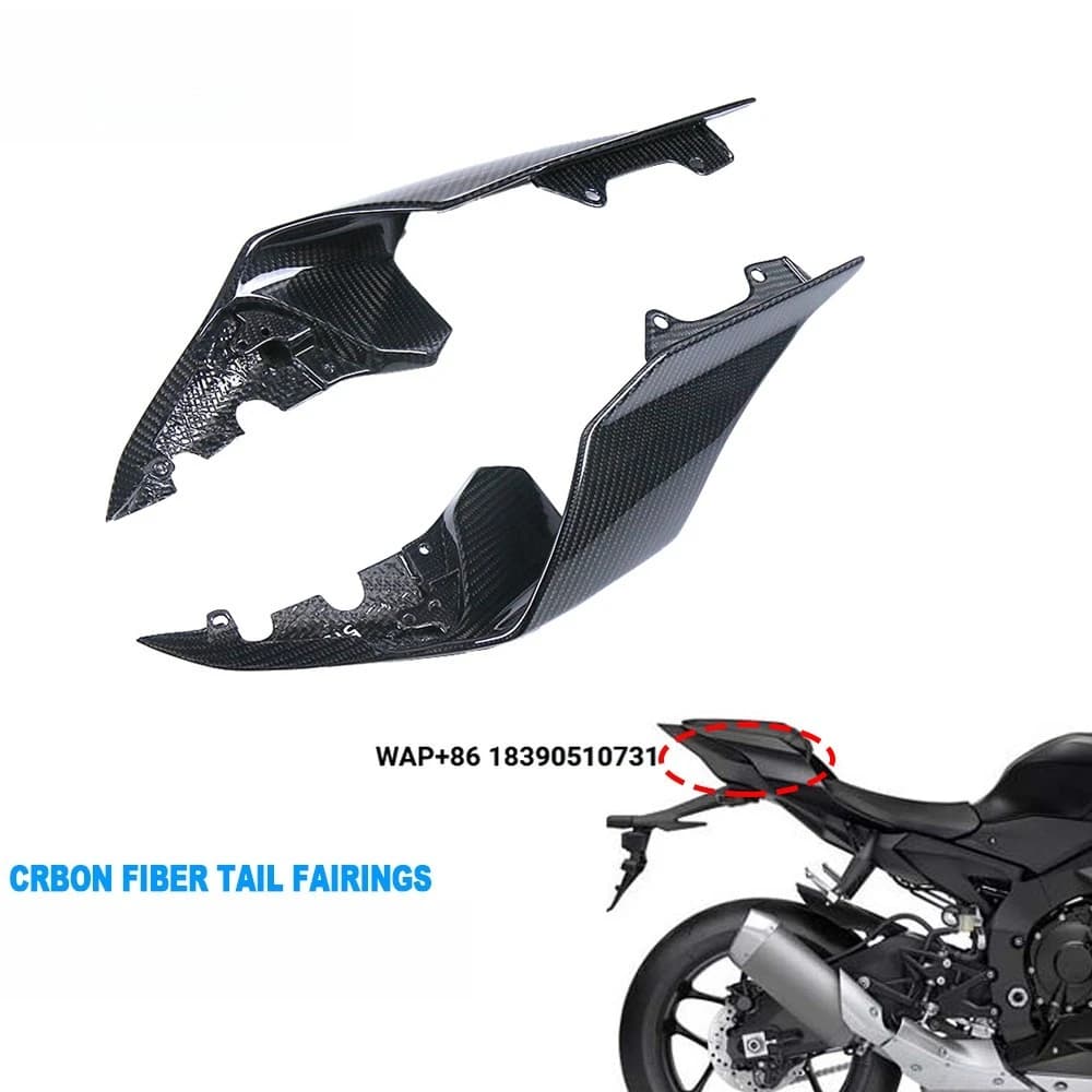 100% Full 3K Dry Carbon Fiber Motorcycle Rear Tail Side Housing Cover Fairing