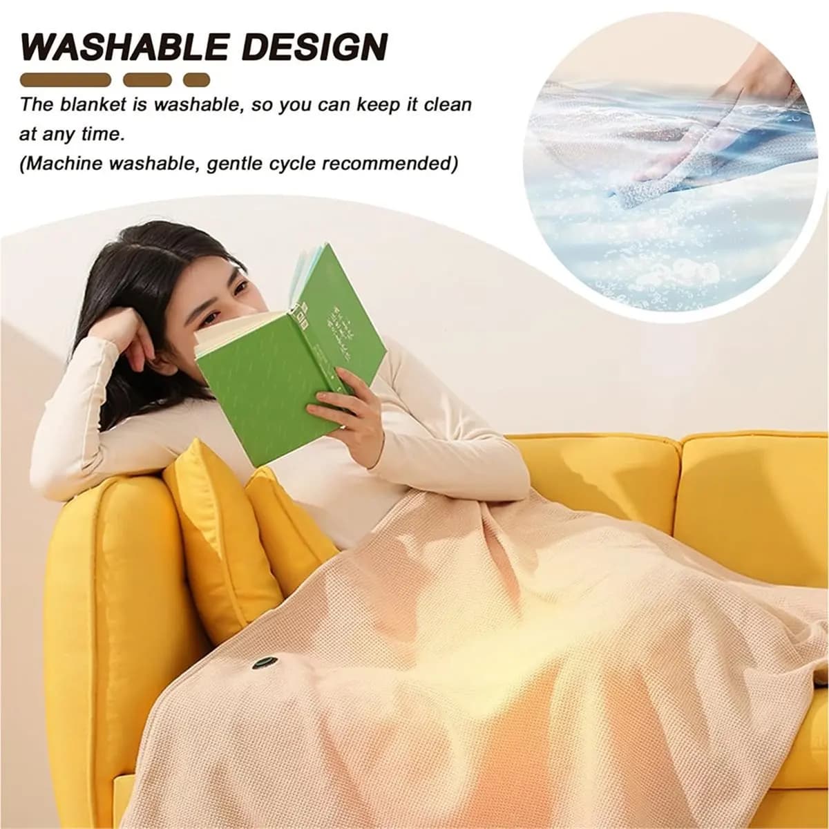 Coperta riscaldata portatile COFA Coperta riscaldata ricaricabile tramite USB, coperta riscaldante indossabile con cerniera per ufficio, campeggio, casa