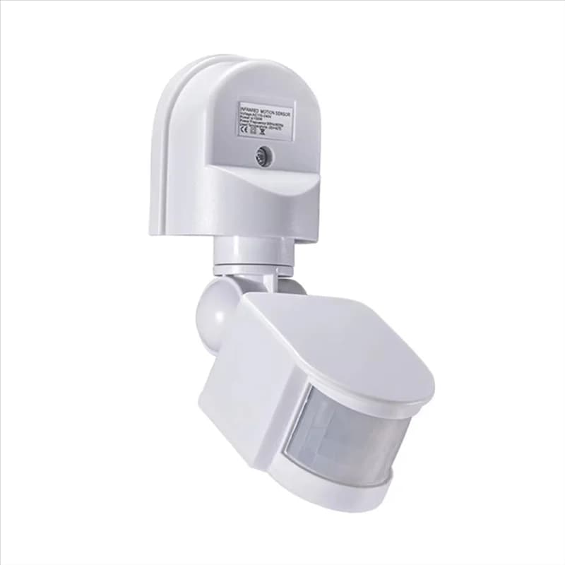 【Acquista ora】Sensore di movimento PIR da esterno con montaggio a parete DC12V 12V, rilevamento automatico a infrarossi, rilevatore di movimento, interruttore intelligente per luce, bianco