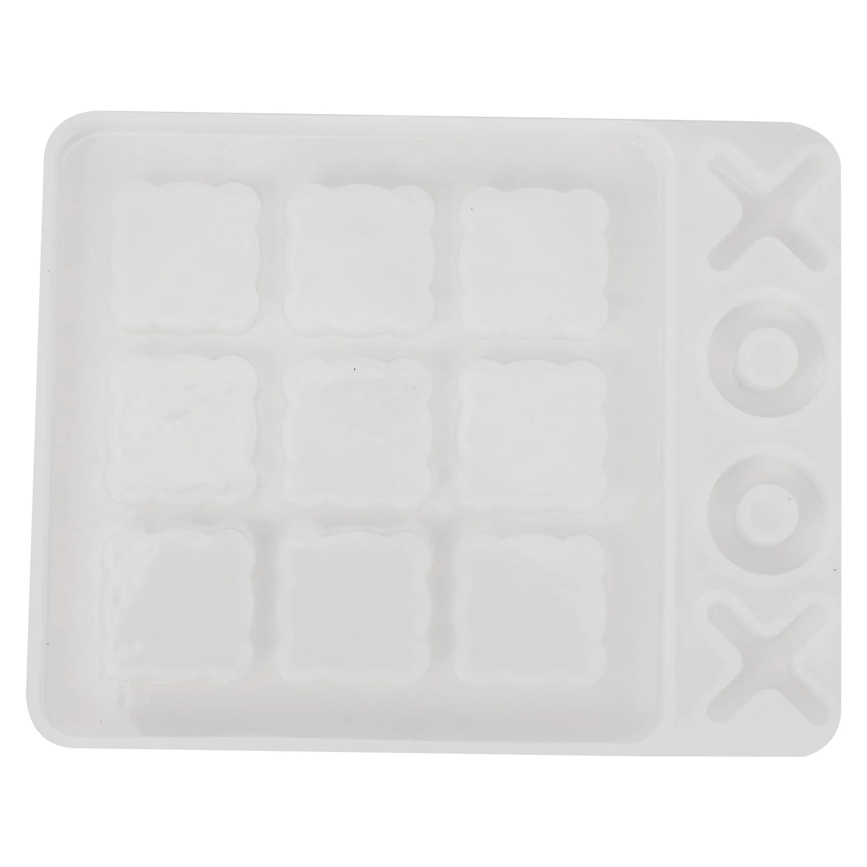 Stampi in resina per gioco del tris ABIY, stampi in silicone per scacchiera XO, stampo in resina epossidica fai da te per bambini e adulti