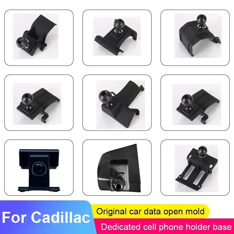 Car Phone Holder Stand Base Accessories For Cadillac XTS XT4 XT5 CT6 ATS-L CT5 Air Vent Mount Clip Clamp Stand Rotation Bracket
