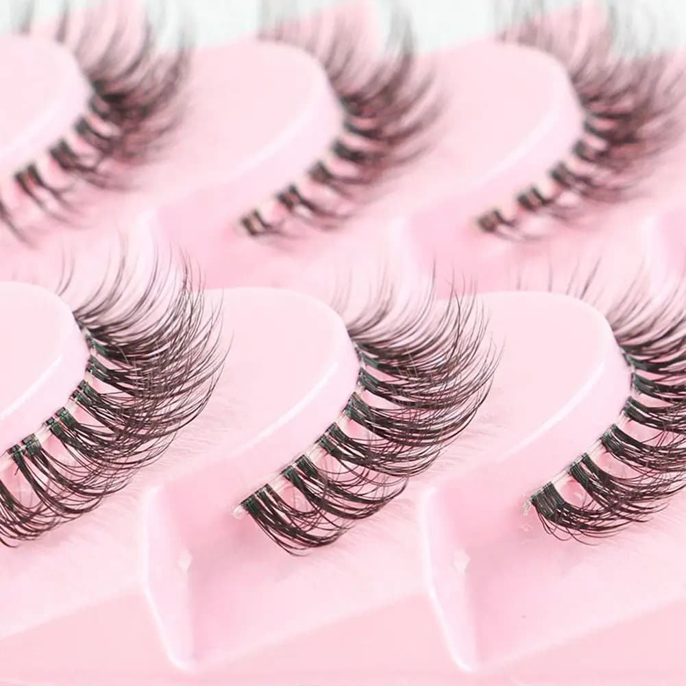 False Eyelashes Extension Soft Faux Cils Reusable False Lashes Soft & Lightweight Naturally Curled Look Eye Makeup Beauty Tools