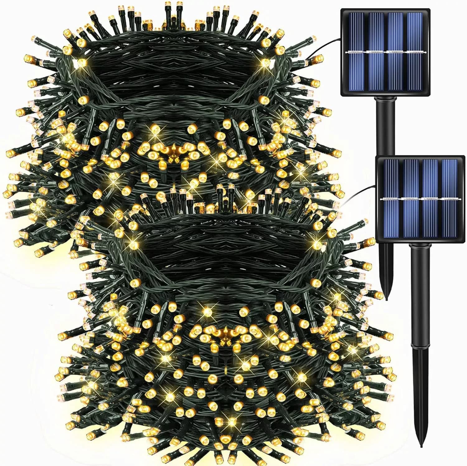 20-200LED luce solare della stringa esterna 8 modalità giardino impermeabile lampada da fata ghirlanda per la festa di Natale decorazione della casa