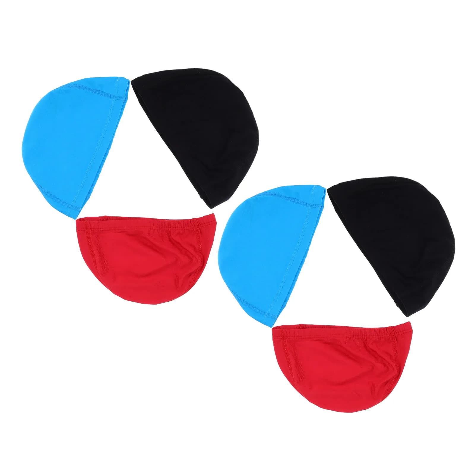 6 Pezzi Cuffie da Nuoto per Adulti in Nylon Elasticizzato Unisex, Cappello da Bagno per Uomini e Donne, Cuffie da Piscina