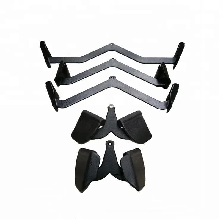 # exercises gym equipment for fitness high lat pull down rower sitting pulling upward handlebar with rubber grip
