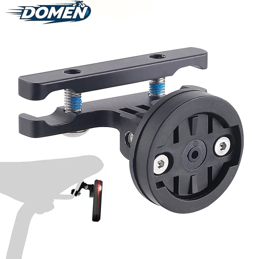 DOMEN Bicycle Back Light Brace Brace Support for bicycle saddle lamp Support for bike light MTB radar alloy support Garmin Varia