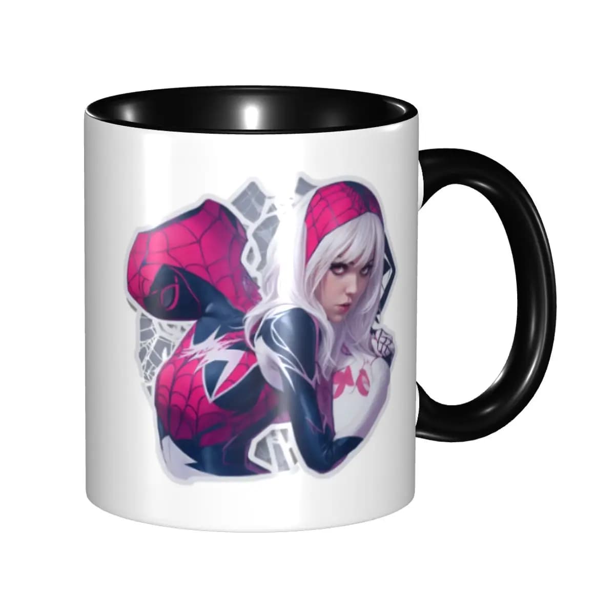 Ghost Spider Girl Custom Ceramic Mug, Creative Gift