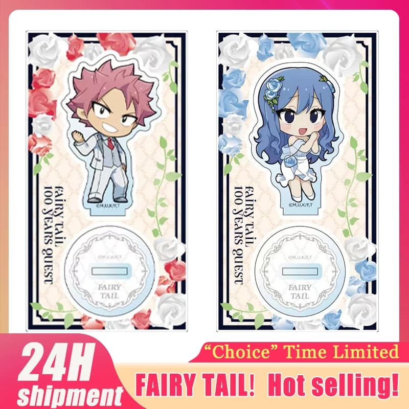 FAIRY TAIL 100 YEARS QUEST Decorative Tent Soul Version Natsu Acrylic Statue in White Dress, Loke Ornaments, Erza Statue, Toys Carla Grigi