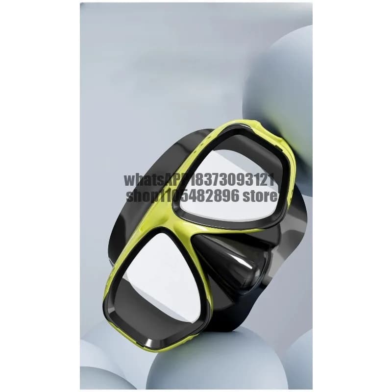 Snorkeling mask myopia diving mask free belt degree equipment full set underwater breathing apparatus