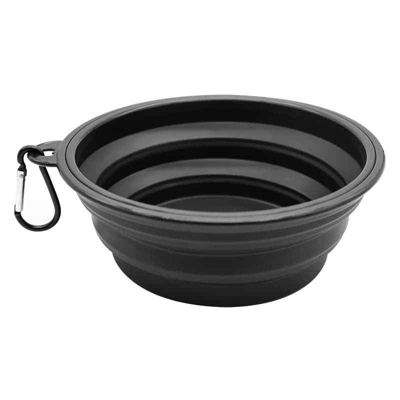 Ciotola Pieghevole per Cani in Silicone, Portatile per Viaggi e Campeggio, Accessorio per Alimentazione Cuccioli all'Aperto