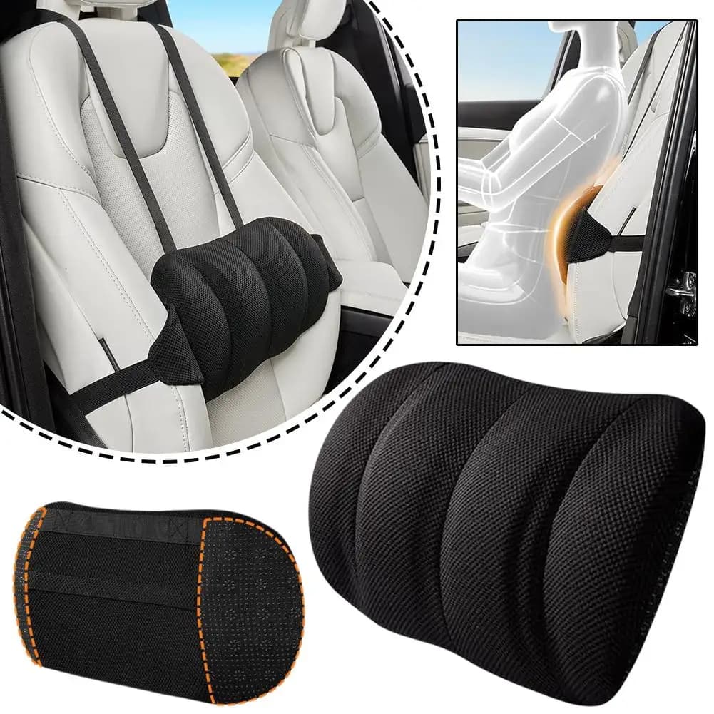 Supporto lombare per auto Memory Foam Car Vertebral Schienale in vita Cuscino Protezione Cuscino per la schiena Accessori interni per auto da ufficio