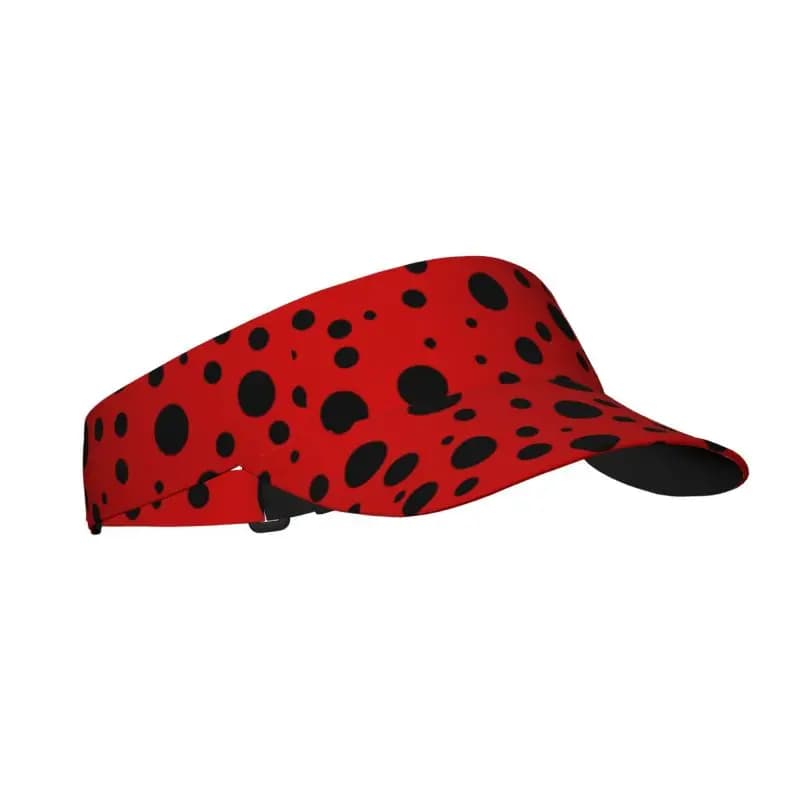 Visiera Parasole Sportiva Ladybug Regolabile per Uomo e Donna, Leggera e Ripiegabile, Visiera Vuota per Corsa, Tennis, Golf