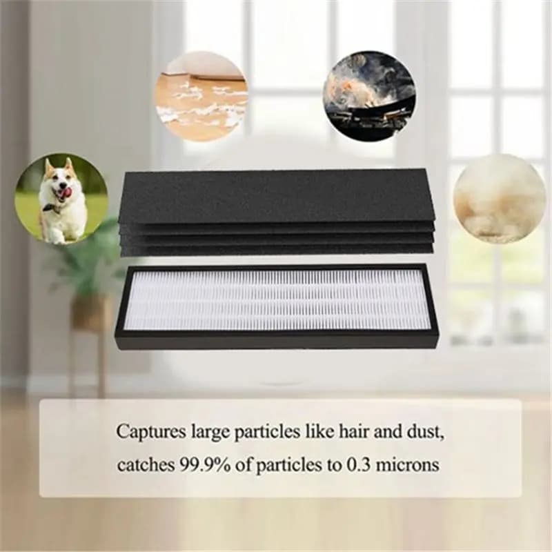 AB43-For Eureka NEA120 NEA-F1 NEA-C1 Air Purifier Replacement Parts- Replacement Filter Kit For Instant Clear