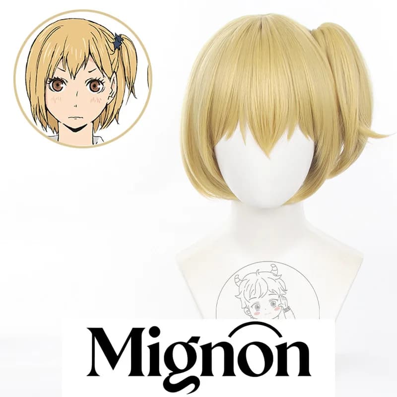 Haikyuu!! Wig Cosplay Kiyoko Shimizu Short Hair Simulation Cuoio Capelluto Clip Tiger Horsetail Halloween