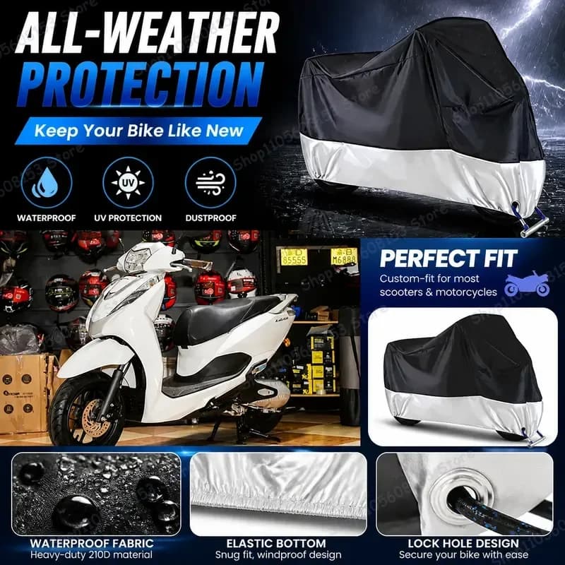 For Honda Lead125 For Motorcycle Cover Waterproof All Season Dustproof UV Resistant Outdoor Indoor Scooter Rain Cover