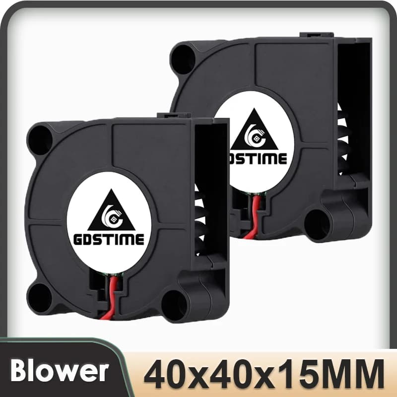 Gdstime stampante 3D turbina 40mm ventole 5V 12V 24V 40mm x 15mm 4015 DC ventilatore ventilatore accessori di raffreddamento dissipatore di calore Turbo radiale