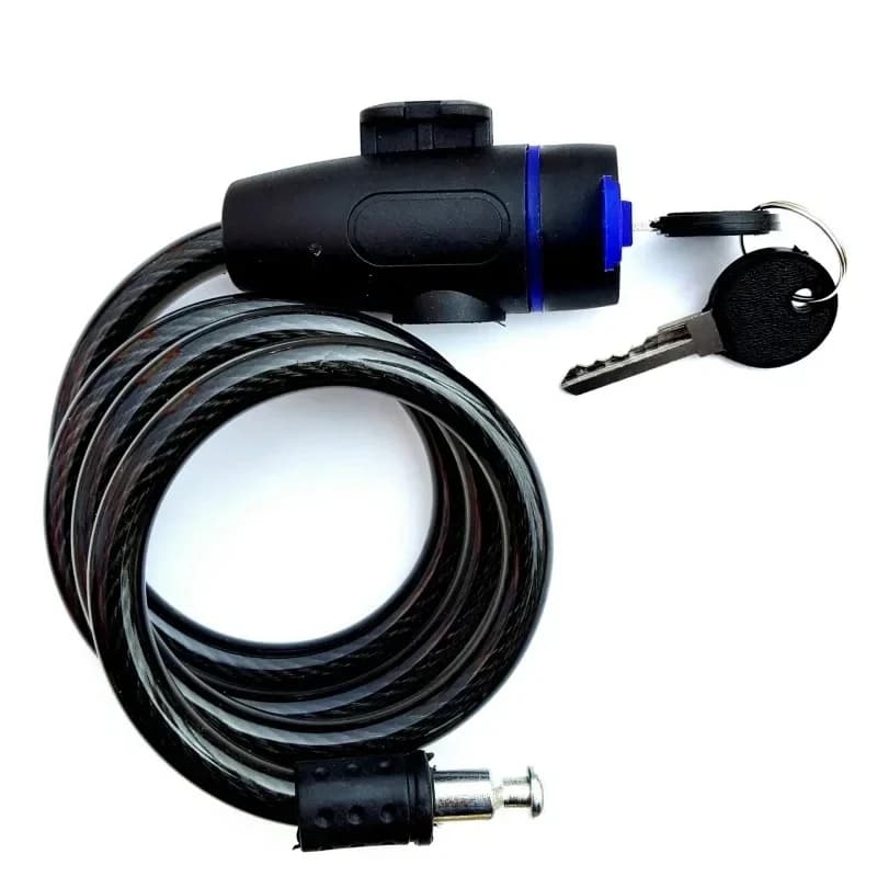 Lucchetto per catena per moto resistente Lucchetto per bici antifurto in metallo da 90 cm con 2 chiavi per massima sicurezza e rinforzo della bicicletta