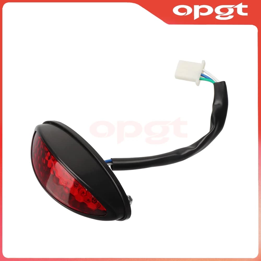 OPGT LED Rear Light for Moto, Brake and Direction indicator for Cafe Racer, ATV, Quad, Kart, Dirt Bike, Accessories