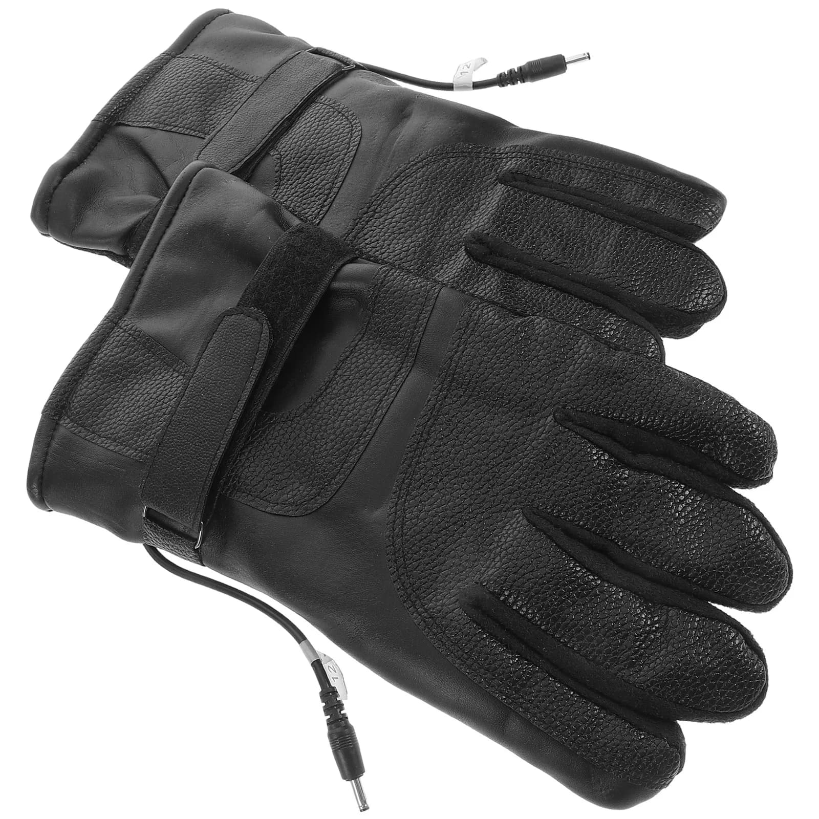 1 Paio di Guanti Riscaldati Elettrici in PU per Moto, per Uomo e Donna, Guanti Termici Invernali per Ciclismo e Clima Freddo, Scaldamani Portatili