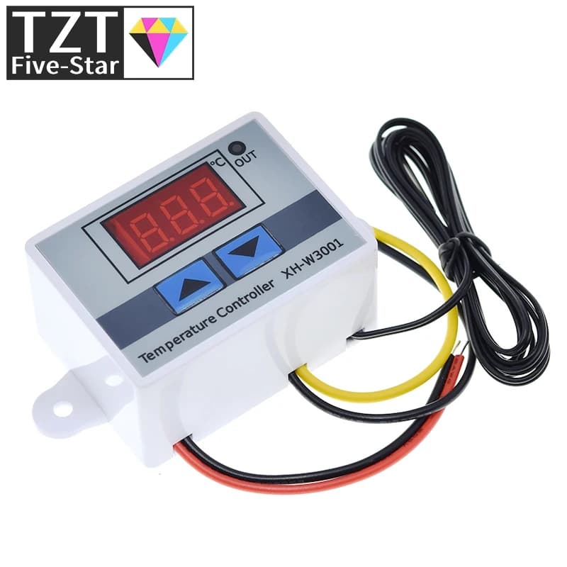 TZT 10A 12V 24V 220VAC Digitale LED Regolatore di Temperatura XH-W3001 per Arduino Raffreddamento Riscaldamento Interruttore Termostato Sensore NTC