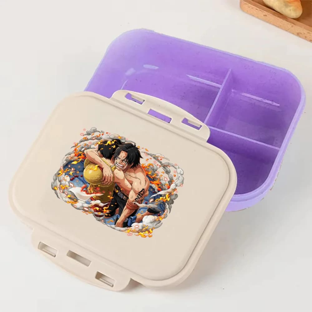 Contenitore per il pranzo One Piece, porta pranzo anime per bambini, scuola, picnic, Nami Hancock Luffy, porta pranzo da ufficio, regalo
