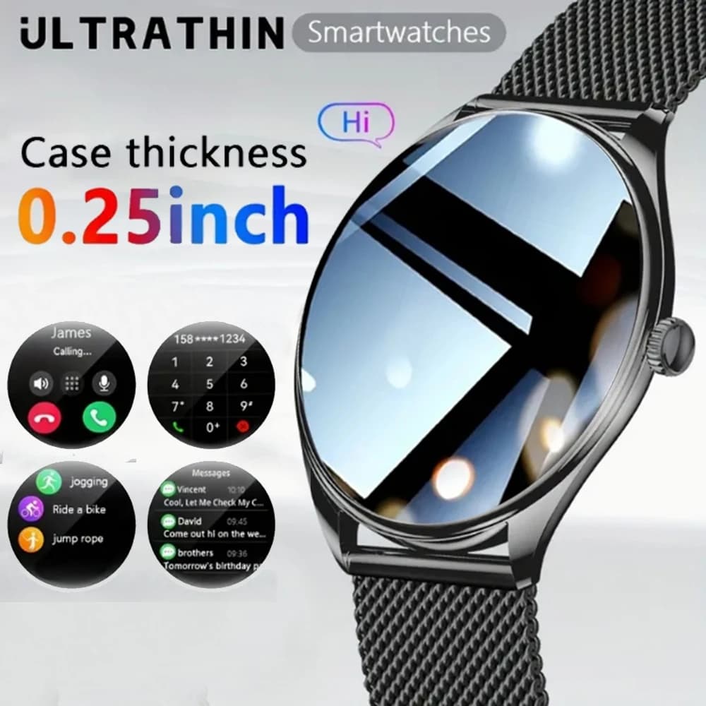 2025 Nuovo orologio intelligente da donna sottile Utral Display AMOLED HD da 1,43 pollici Chiamata Bluetooth Localizzatore multi-sport Lettore musicale Ricarica USB