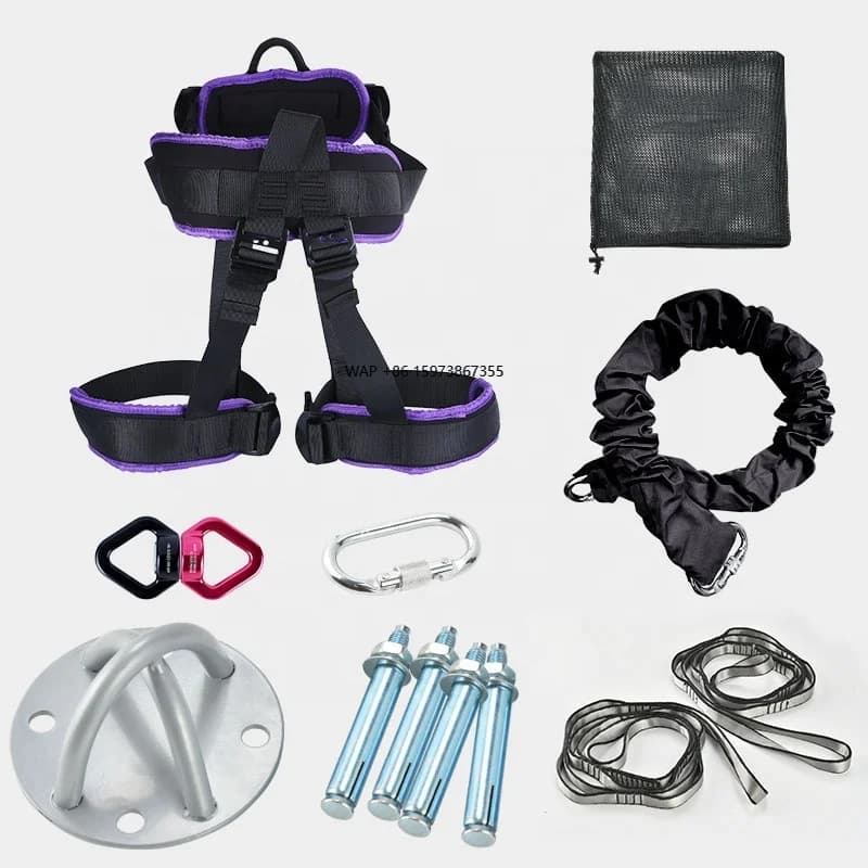 Pilates Suspension elastic Sling Trainer Bungee Dance Pull Rope Bungee Jumping Fitness equipment