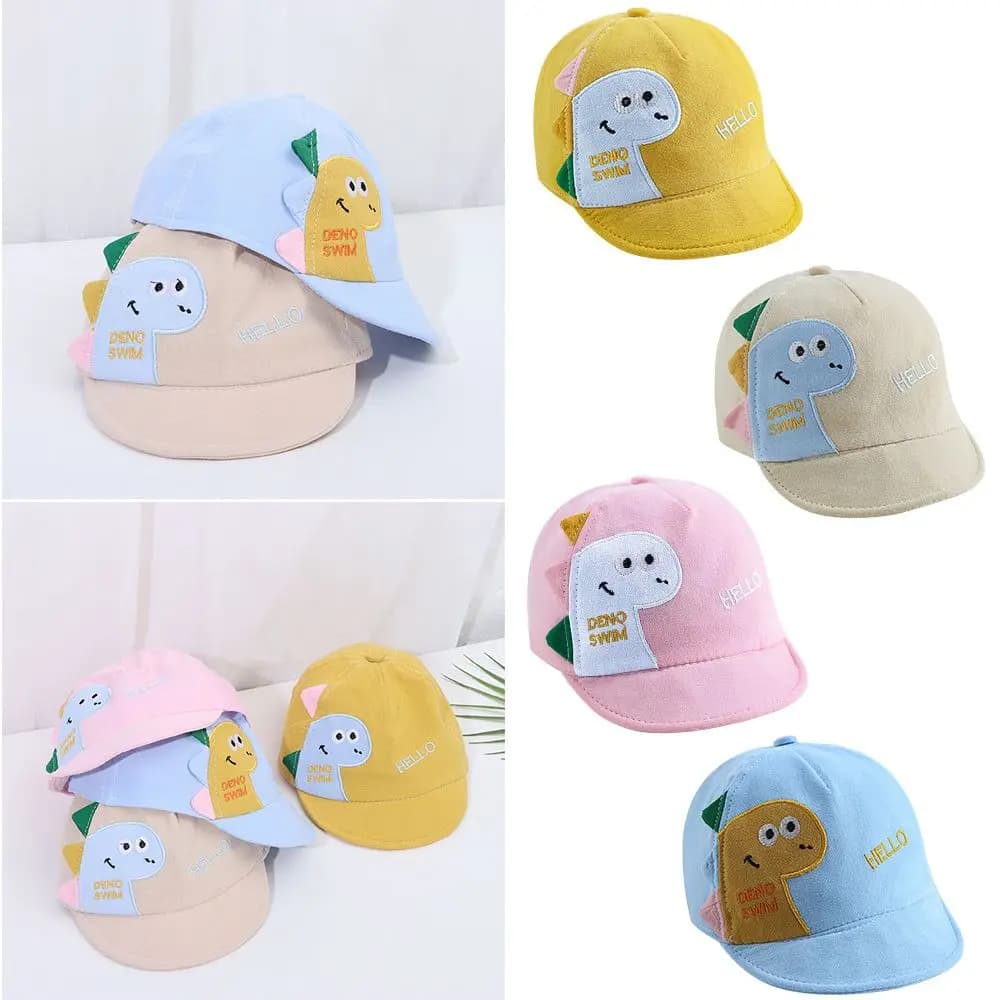 Cappello da Pescatore Outdoor con Motivo Cervo e Pois, Berretto da Baseball in Rete, Cappelli Parasole Primaverili Estivi con Dinosauri Cartoni Animati