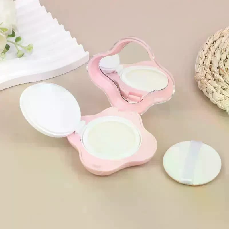 Air Cushion Foundation DIY Box Mini Cute Empty Puff Box Portable Mirror For Bb Cream Cosmetic Makeup Case Container With Sponge
