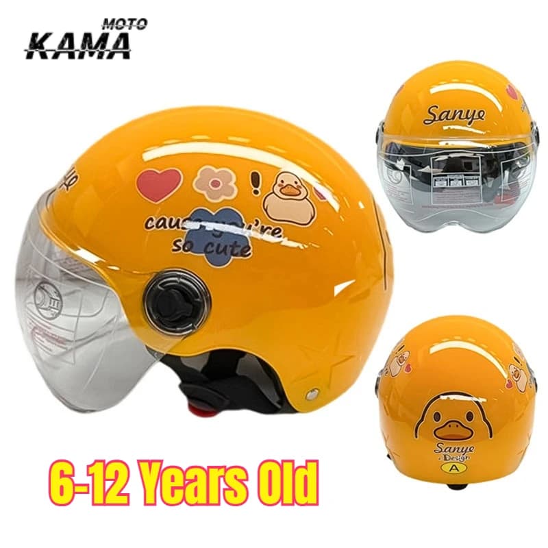 Safety helmet for bikes 6-12 years for riding helmet for children look adjustable ultralight shock absorbent ABS Helmet Moto