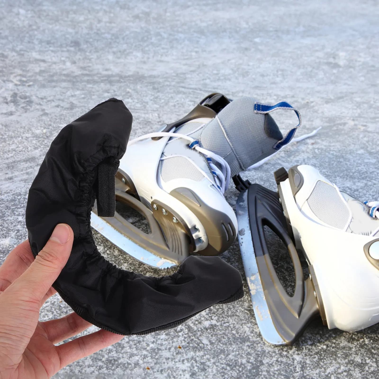 1 Paio di Protezioni per Pattini da Ghiaccio Resistenti per Adulti e Bambini, Protezione Completa della Lama per Pattini Artistici e Hockey, Comode e Morbide