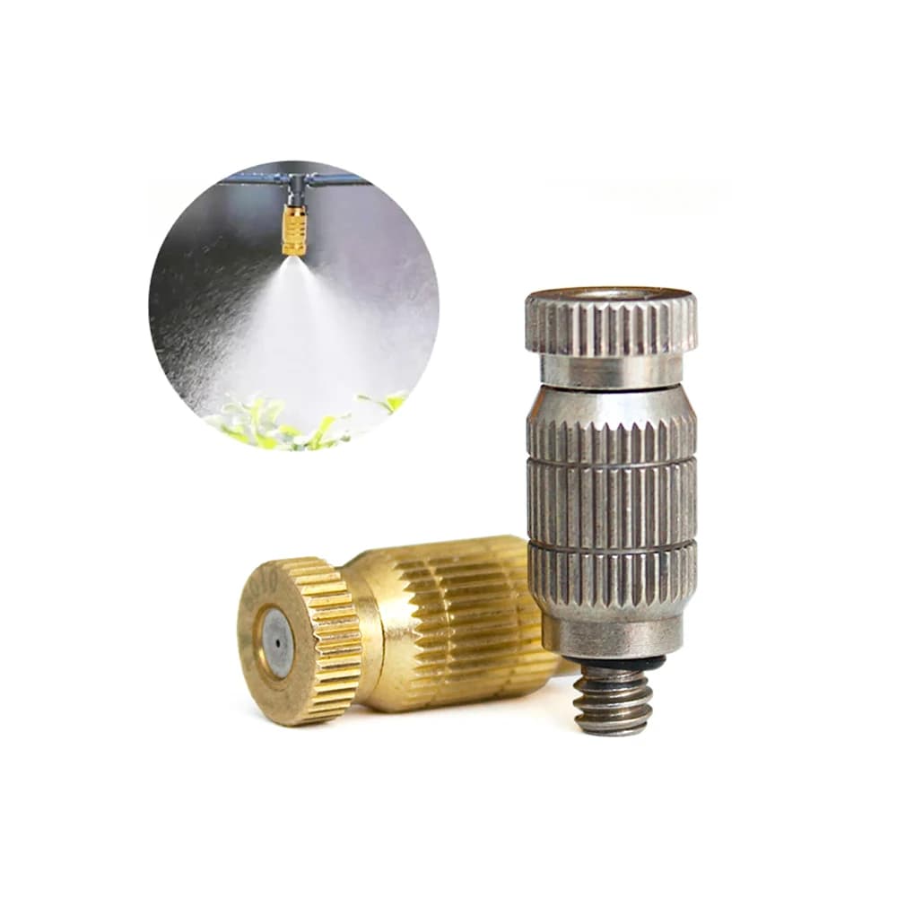 10 pz Ad Alta Pressione Nebbia di Raffreddamento Atomizzazione Spruzzatore 3/16 "0.1 ~ 0.5mm Anti Gocciolamento Nebbia Ugello Giardino Agricoltura Irrigazione Umidificare